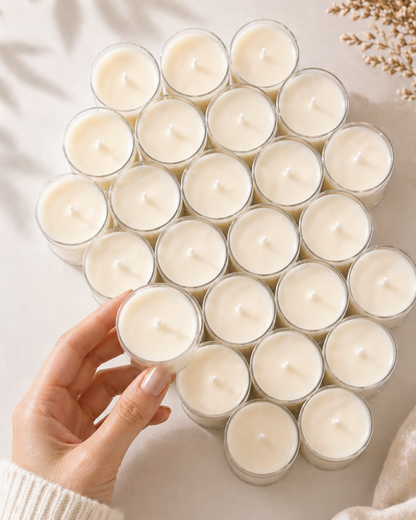 Velas de té sin aroma